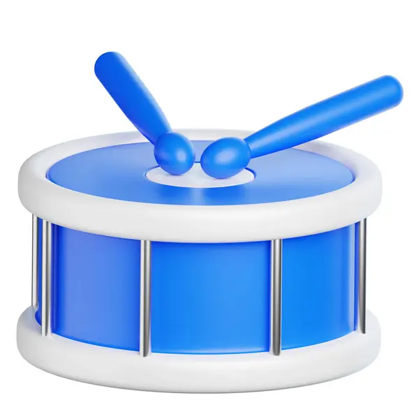 Davul Futbolu Destekleyici Özelliği 3B İllüstrasyon