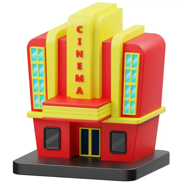 Sinema Binası 3D Simgesi