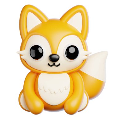 Sonbahar Tilki Hayvanı 3D Simgesi