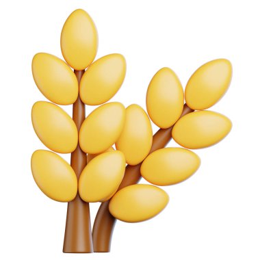 Buğday Sonbaharı Element 3D Simgesi