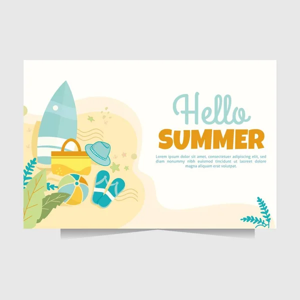 Background Inspiration Summer Vibe Design — Stock Vector