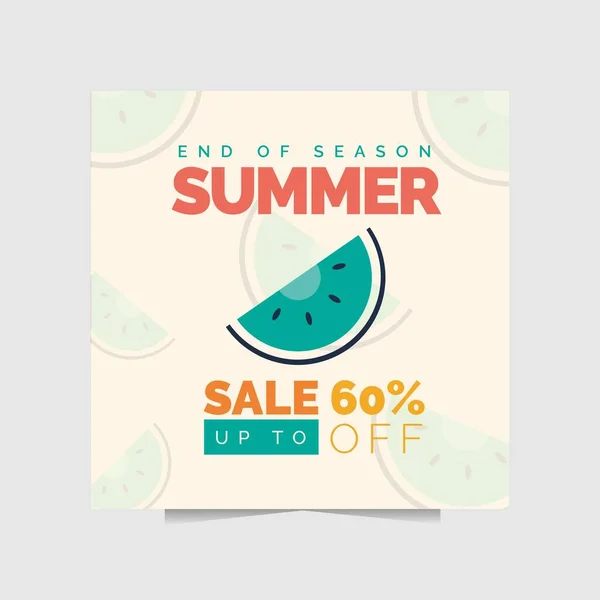 Poster Banner Embrace Best Summer Year End Sale Perfect Digital — Stock Vector
