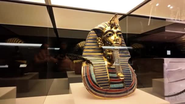 Dunia Spektakuler Tutankhamun Pengalaman Pameran Imersif Stuttgart — Stok Video
