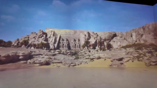 Spectacular World Tutankhamun Immersive Exhibition Experience Stuttgart — Stock Video