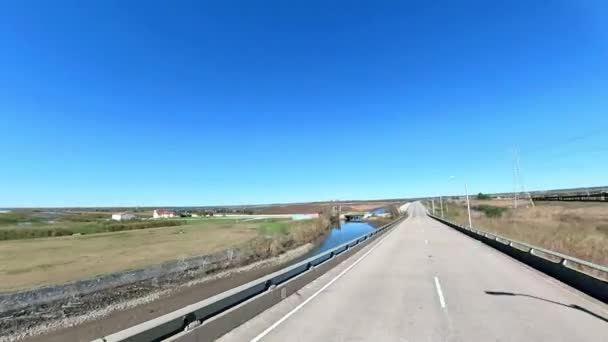 Ponte Arco Íris Uma Ponte Que Atravessa Rio Neches Sudeste — Vídeo de Stock