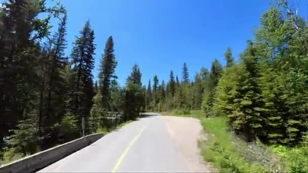 Mushbowl Clearwater Wells Gray Provincial Park Clearwater Valley Road Van — Stockvideo