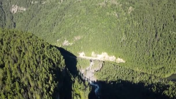 Spahats Creek Falls Este Cascadă Spahats Creek Clearwater Valley Road — Videoclip de stoc