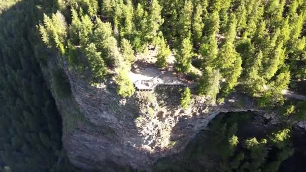 Spahats Creek Falls Ist Ein Wasserfall Spahats Creek Der Clearwater — Stockvideo