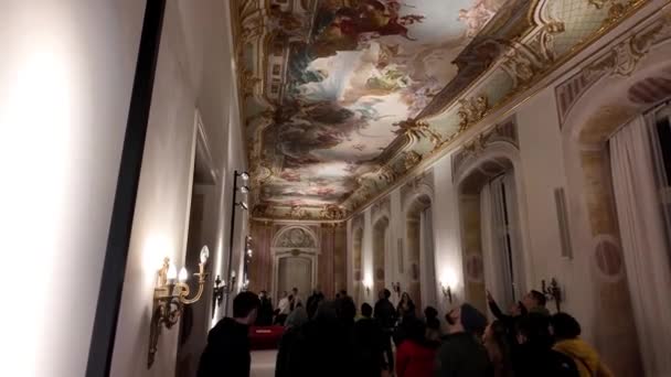 Νέο Παλάτι Νέο Κάστρο Στεγάζει Διάφορα Υπουργεία Και Κρατικές Αίθουσες — Αρχείο Βίντεο
