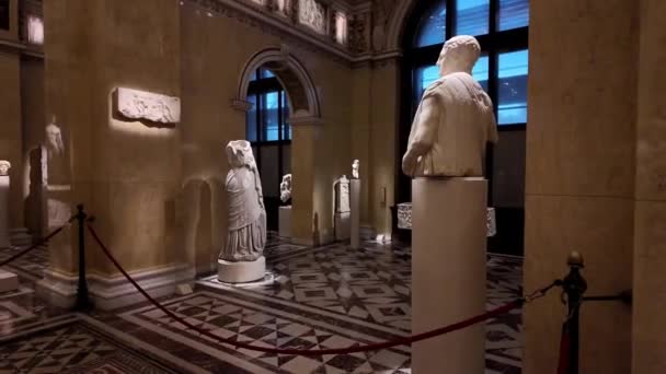 Das Austria Vienna Museum Art History Ist Das Größte Kunstmuseum — Stockvideo