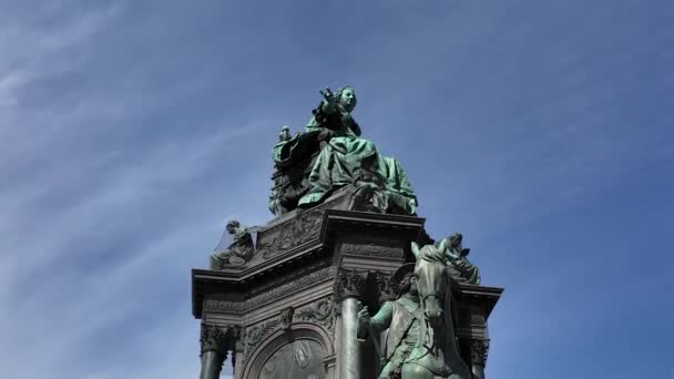 Austria Vienna Maria Theresa Memorial Commemorates Empress Maria Theresa Who — Vídeos de Stock