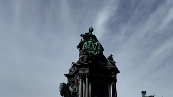 Austria Viena Monumento María Teresa Conmemora Emperatriz María Teresa Que — Vídeo de stock
