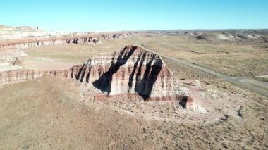Utah ABD Ulusal Anıtı Chinle Badlands Grand StaircaseEscalante Hava Aracı görüntüsü. Amerika Birleşik Devletleri 'nin Nevada, Utah, Kuzey Arizona eyaletlerine yayılmış akışkan, laküstrin ve palustrin jeolojik oluşumu
