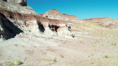 Utah ABD Ulusal Anıtı Chinle Badlands Grand StaircaseEscalante Hava Aracı görüntüsü. Amerika Birleşik Devletleri 'nin Nevada, Utah, Kuzey Arizona eyaletlerine yayılmış akışkan, laküstrin ve palustrin jeolojik oluşumu