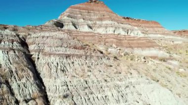 Utah ABD Ulusal Anıtı Chinle Badlands Grand StaircaseEscalante Hava Aracı görüntüsü. Amerika Birleşik Devletleri 'nin Nevada, Utah, Kuzey Arizona eyaletlerine yayılmış akışkan, laküstrin ve palustrin jeolojik oluşumu