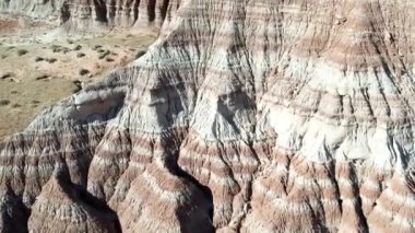 Utah ABD Ulusal Anıtı Chinle Badlands Grand StaircaseEscalante Hava Aracı görüntüsü. Amerika Birleşik Devletleri 'nin Nevada, Utah, Kuzey Arizona eyaletlerine yayılmış akışkan, laküstrin ve palustrin jeolojik oluşumu
