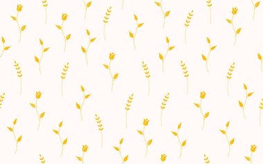 Doğa kusursuz desen. Çiçek çizimi. Sonbahar deseni.