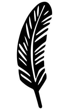 El çizimi karalama tüyü vektör ögesi