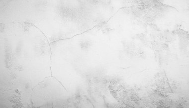 Beyaz duvar dokusu arkaplanının dağınık kaplamasına sahip yaratıcı arkaplan.