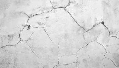 Beyaz duvar dokusu arkaplanının dağınık kaplamasına sahip yaratıcı arkaplan.