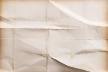 Beyaz katlanmış kağıt veya kumaş dokusu arka plan tasarımının yaratıcı arka planı. Beyaz katlanmış kağıt poster dokusu arkaplanı.