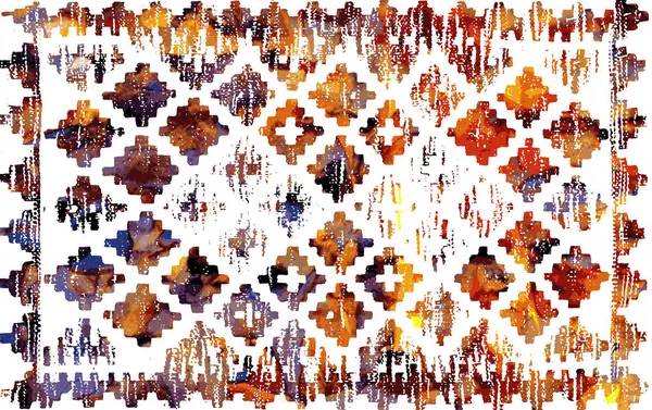 Carpet Rugs Textile Design Grunge Distressed Texture Repeat Pattern — Stock Photo, Image