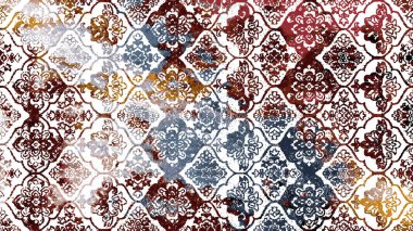 Halı ve Halı Tekstil Tasarımı grunge ve sıkıntılı doku yinelemesi 