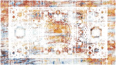 Halı ve Halı Tekstil Tasarımı grunge ve sıkıntılı doku yinelemesi 