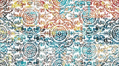 Halı ve Halı Tekstil Tasarımı grunge ve sıkıntılı doku yinelemesi 
