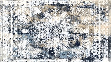 Halı ve Halı Tekstil Tasarımı grunge ve sıkıntılı doku yinelemesi 