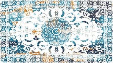 Halı ve Halı Tekstil Tasarımı grunge ve sıkıntılı doku yinelemesi 