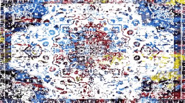 Halı ve Halı Tekstil Tasarımı grunge ve sıkıntılı doku yinelemesi 