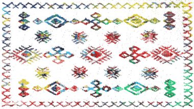 Halı ve Halı Tekstil Tasarımı grunge ve sıkıntılı doku yinelemesi 