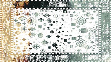 Halı ve Halı Tekstil Tasarımı grunge ve sıkıntılı doku yinelemesi 