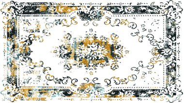 Halı ve Halı Tekstil Tasarımı grunge ve sıkıntılı doku yinelemesi 