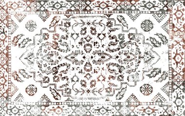 Halı ve Halı Tekstil Tasarımı grunge ve sıkıntılı doku yinelemesi 