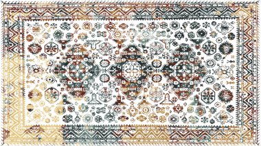 Halı ve Halı Tekstil Tasarımı grunge ve sıkıntılı doku yinelemesi 