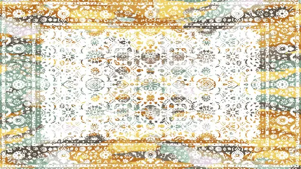 Textildesign Für Teppiche Und Teppiche Mit Grunge Und Strapazierter Textur — Stockfoto
