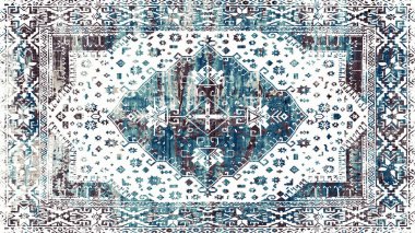 Halı ve Halı Tekstil Tasarımı grunge ve sıkıntılı doku yinelemesi 