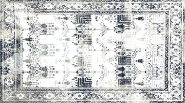 Halı ve Halı Tekstil Tasarımı grunge ve sıkıntılı doku yinelemesi 