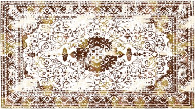 Halı ve Halı Tekstil Tasarımı grunge ve sıkıntılı doku yinelemesi 