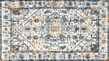Halı ve Halı Tekstil Tasarımı grunge ve sıkıntılı doku yinelemesi 