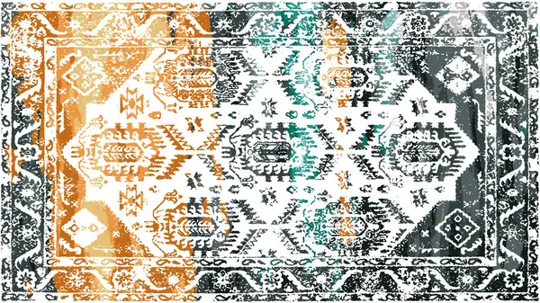 Desain Tekstil Karpet Dan Rugs Dengan Grunge Dan Tekstur Yang — Stok Foto
