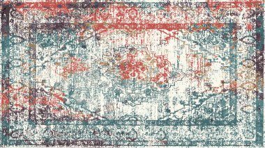 Halı ve Halı Tekstil Tasarımı grunge ve sıkıntılı doku yinelemesi 