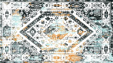 Halı ve Halı Tekstil Tasarımı grunge ve sıkıntılı doku yinelemesi 