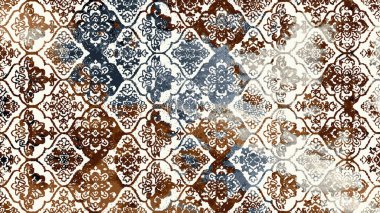 Halı ve Halı Tekstil Tasarımı grunge ve sıkıntılı doku yinelemesi 