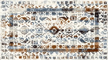 Halı ve Halı Tekstil Tasarımı grunge ve sıkıntılı doku yinelemesi 