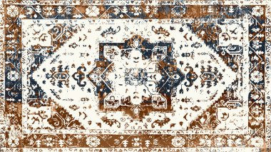 Halı ve Halı Tekstil Tasarımı grunge ve sıkıntılı doku yinelemesi 
