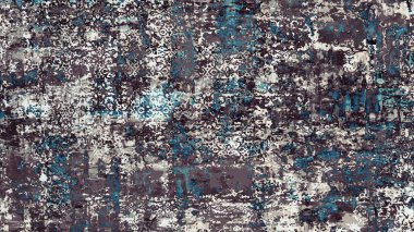 Halı ve Halı Tekstil Tasarımı grunge ve sıkıntılı doku yinelemesi 