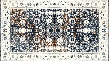 Halı ve Halı Tekstil Tasarımı grunge ve sıkıntılı doku yinelemesi 